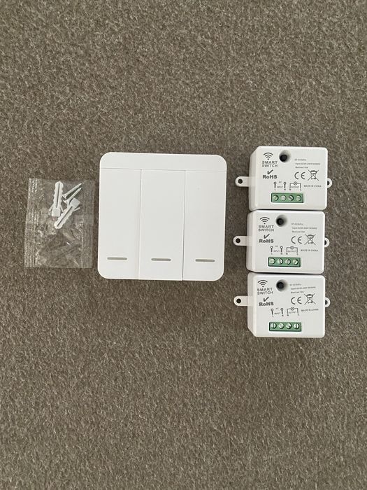 Nowy Włącznik, pilot radiowy 433Mhz z odbiornikami