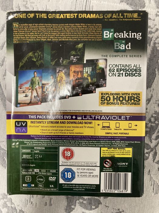 Breaking Bad — The Complete Series — DVD Original