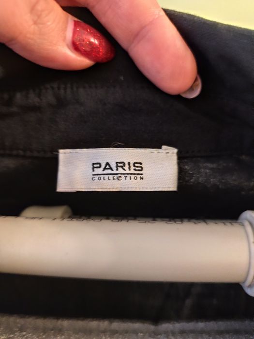 Czarna koszulowa sukienka Paris Collection r. XXL/44 97% bawełna