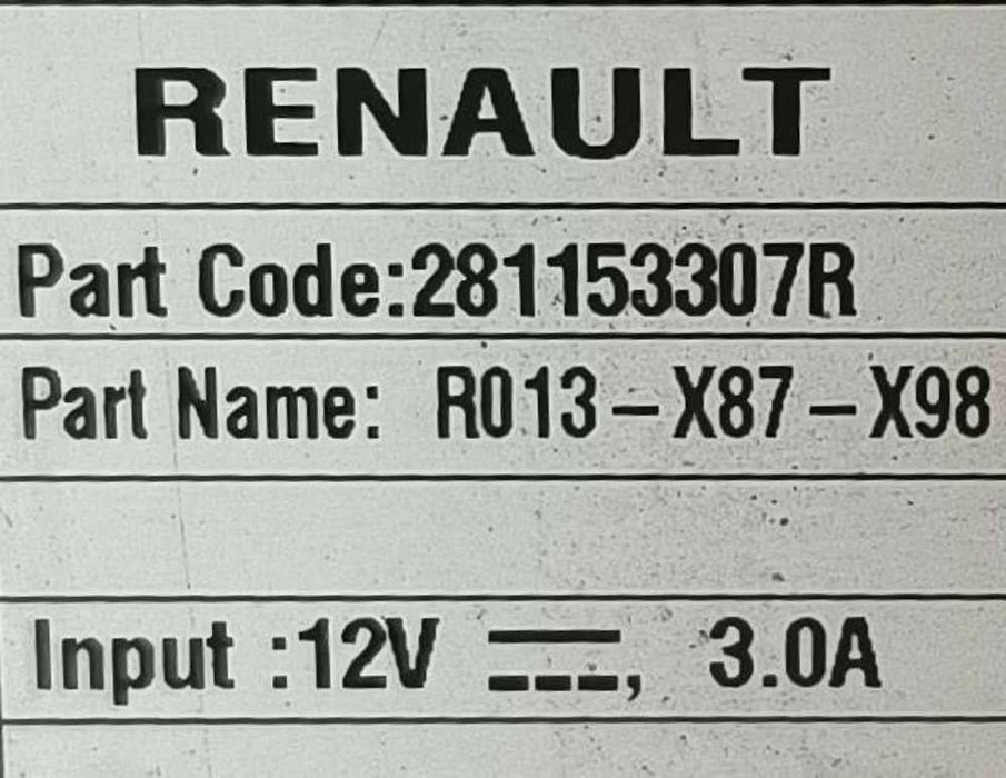 Rádio / Auto Rádio 281153307R - RENAULT CLIO IV