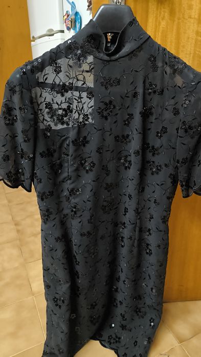 Vestido preto renda
