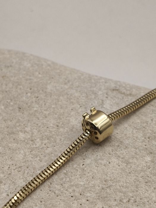 Złoty Charms stoper do bransoletki modułowej