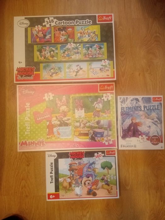 Puzzle dla fanów Myszki Miki  Frozen 6+