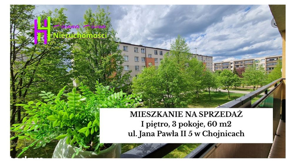 Atrakcyjne - 3 pokojowe mieszkanie na I piętrze z dużym balkonem
