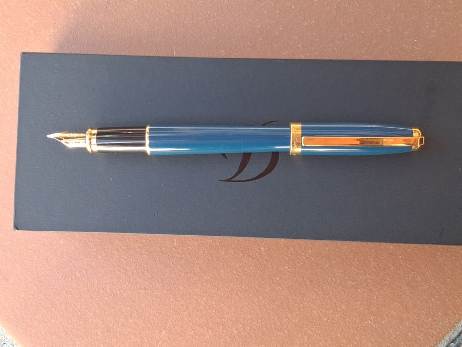 Caneta ST.Dupont Fidélio laca azul e ouro