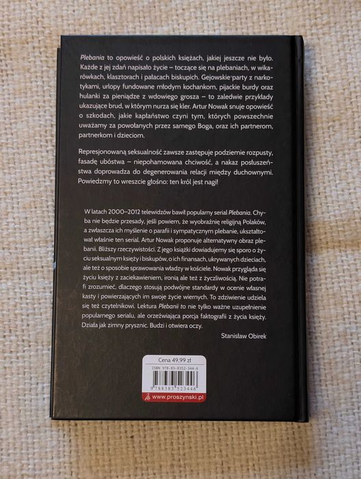 książka Plebania Artur Nowak