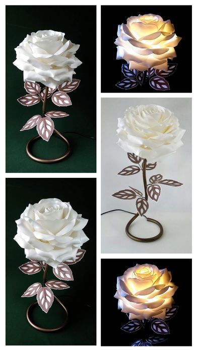 Квітка-світильник, цветок-светильник, торшер, квіти ручної роботи