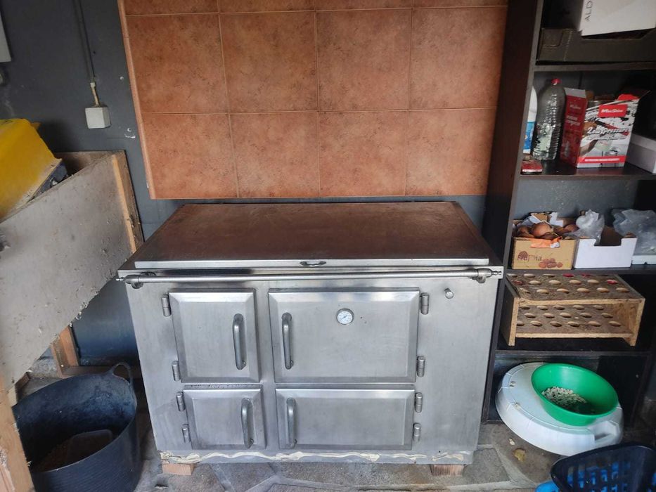 Fogão a lenha em inox