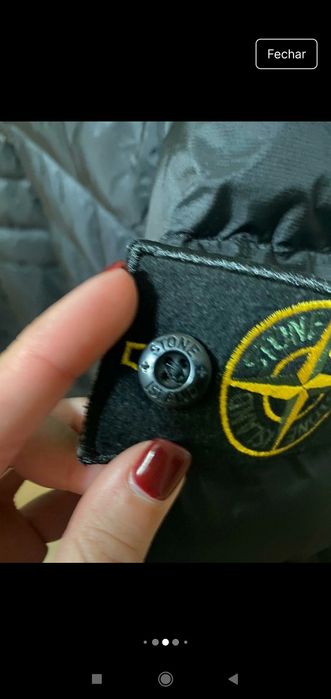 Casaco/blusão acolchoado preto Stone Island