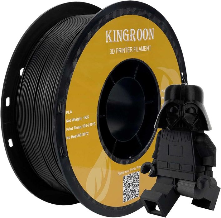PLA пластик Kingroon для 3D друку чорний