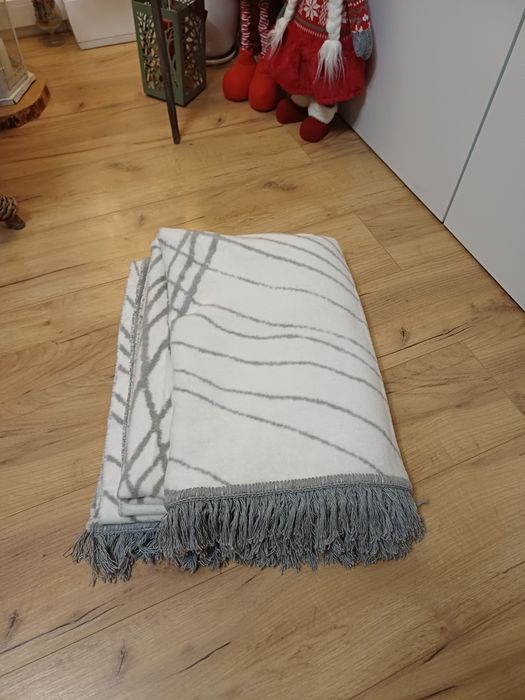 Koc gruby nowy bawełniany ciepły