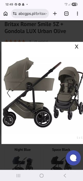 Wózek 2w1 Britax romer smile 5z lux