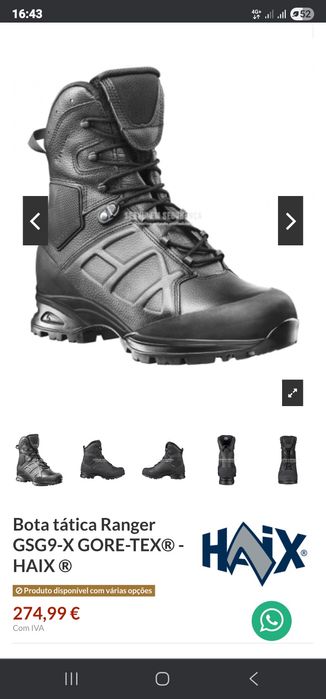 Botas Haix Gsg 9X ,usadas em excelente estado.