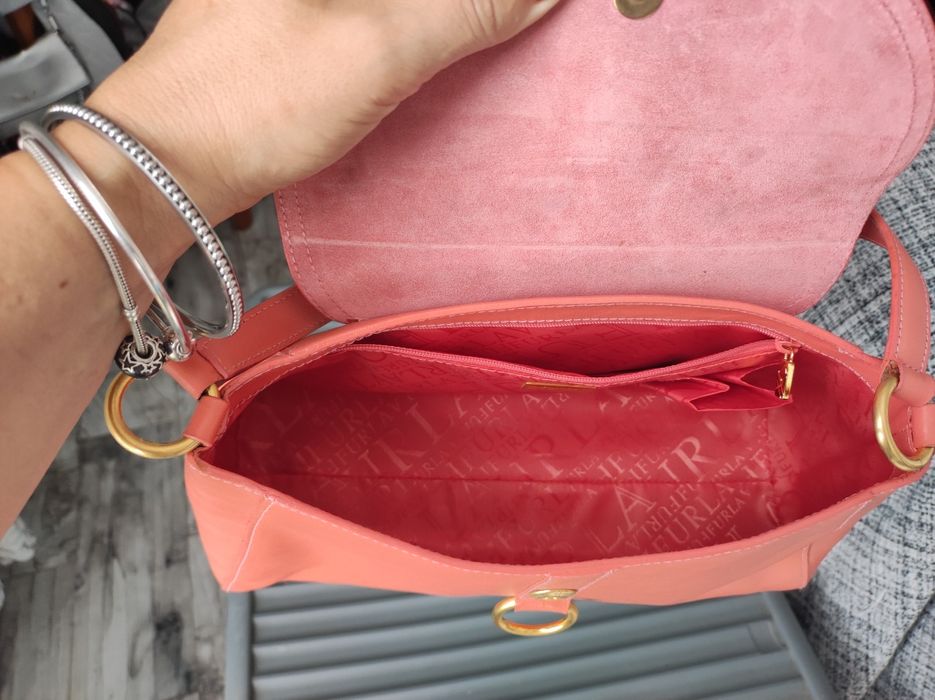 Mala Furla nova  cor salmão