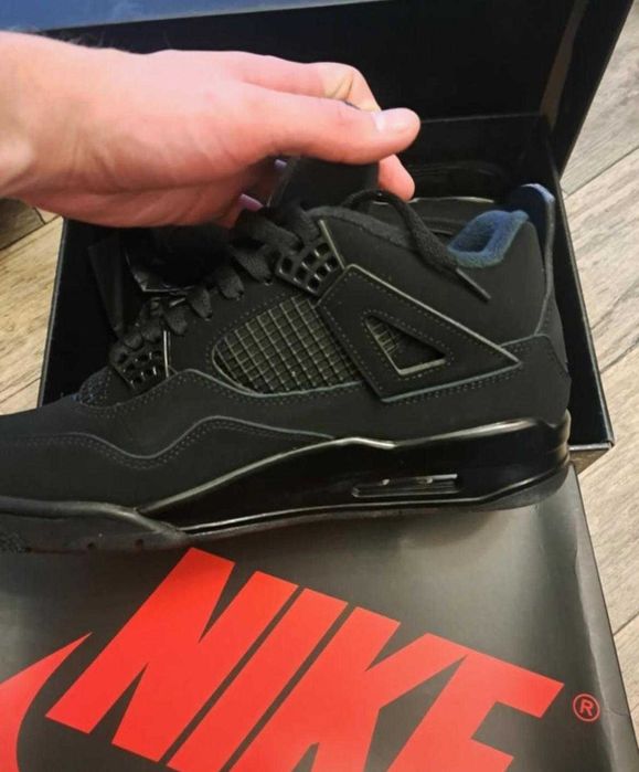 Buty Jordan 4 cale czarne nowe oryginalne buty meskie damskie 36-46