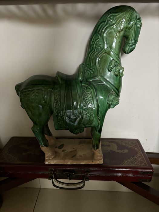 Ceramiczny zielony koń