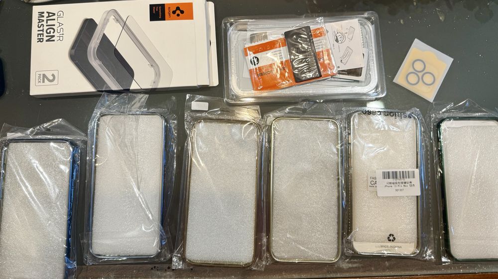 Pack  iphone 13Pro Max 6 capas+ pelicula vidro e protecao camaras