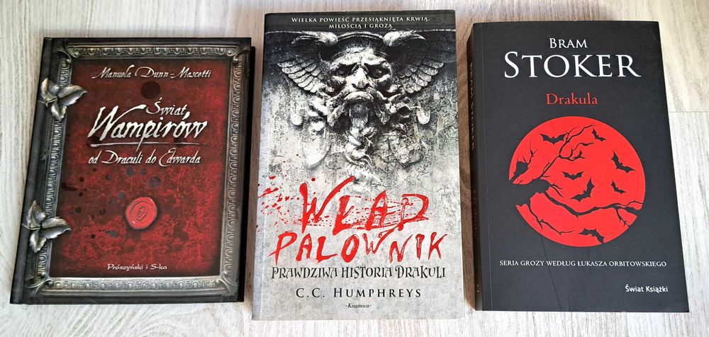 3x C.C. Humphreys Wład Palownik + Bram Stoker Drakula + Manuela Dunn-Mascetti Świat wampirów