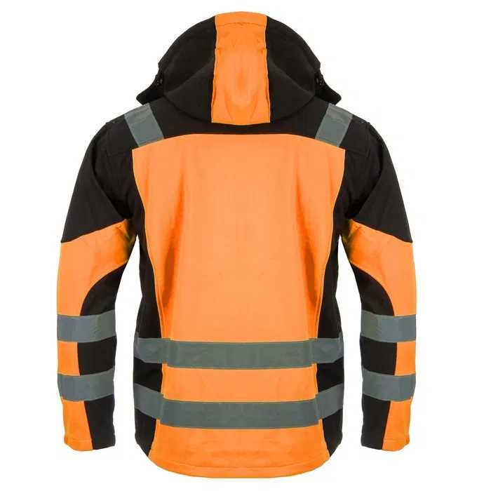 Kurtka Robocza z Pasami do Pracy Softshell Nieprzemakalna