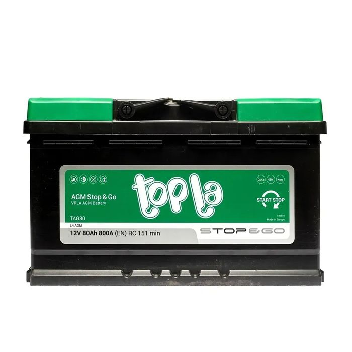 Акумулятор Topla AGM 80