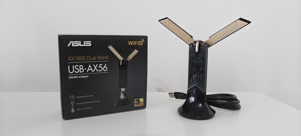 Adaptador Wi-Fi 6 ASUS USB-AX56 | Como Novo com Caixa