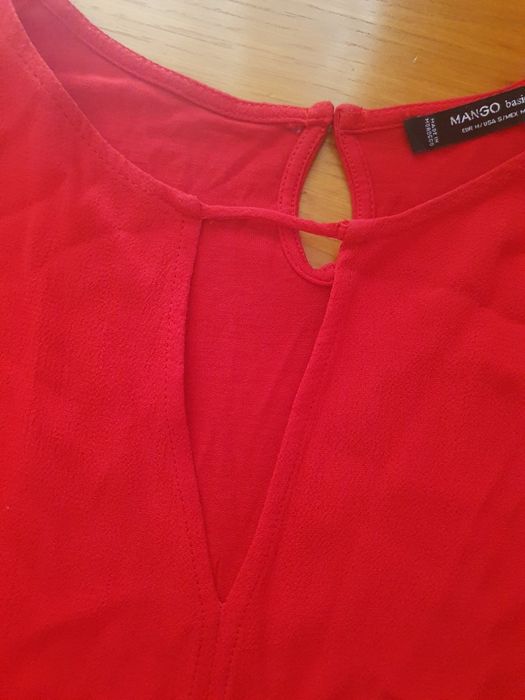 Blusa vermelha Mango
