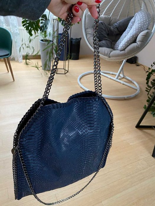 Granatowa torebka