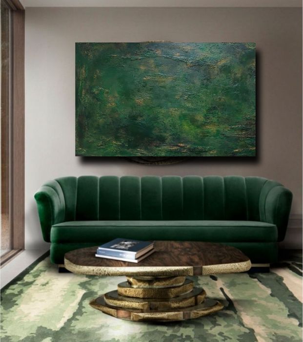 Quadro com textura pintado a mão 130×80