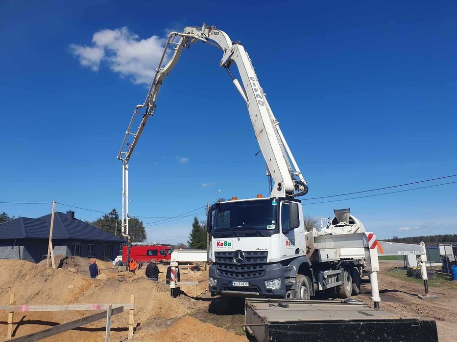 Beton z pompą Legionowo | gruszka, pompa, fundamenty, stropy