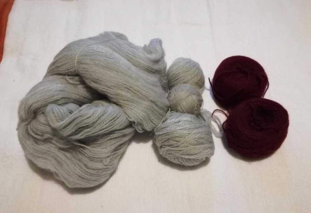 Lã de várias cores