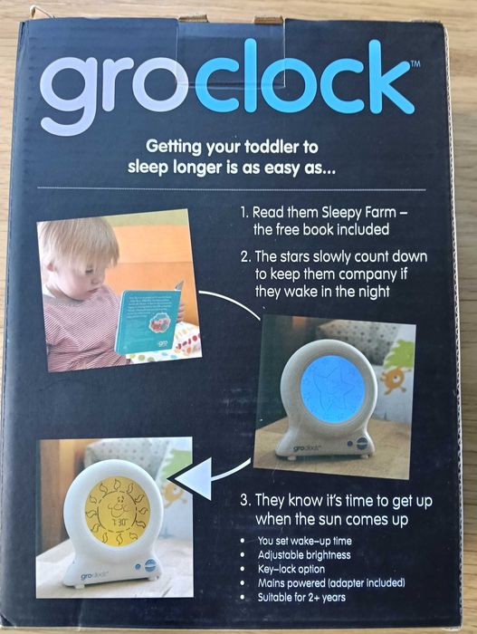 Relógio Infantil Groclock – Treinador de Sono para crianças