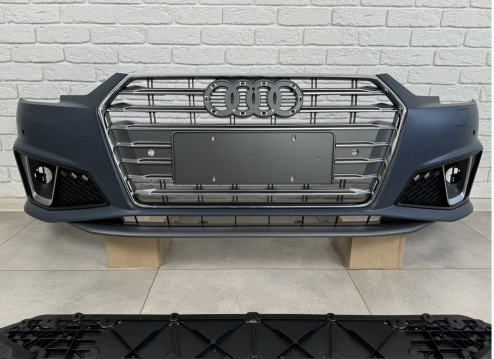 Передний бампер в сборе S-Line 2018- для Audi A4 B9 2015-2019
