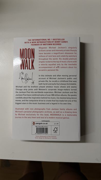 Livro Moonwalk de Michael Jackson