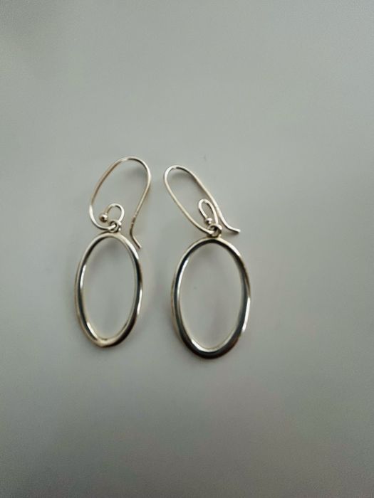 Srebrne wiszące kolczyki