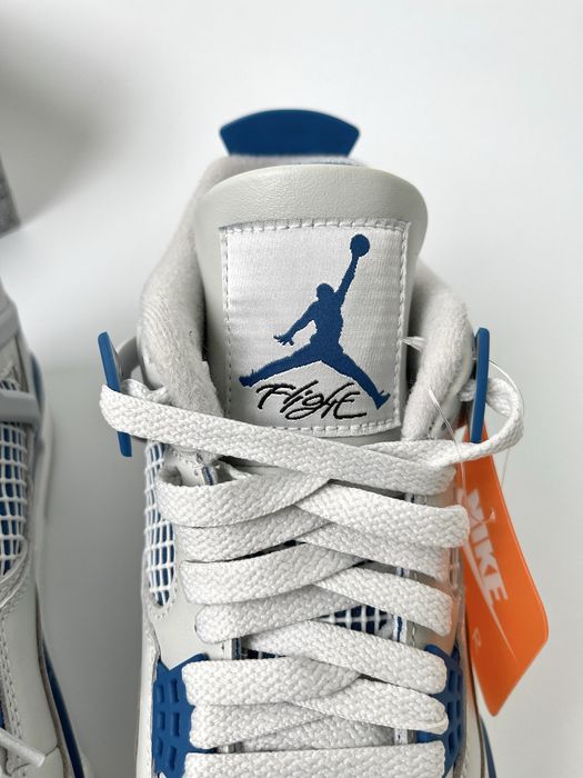 Оригинал Nike Air Jordan 4 Retro Military Blue ((FV5029 141) белие