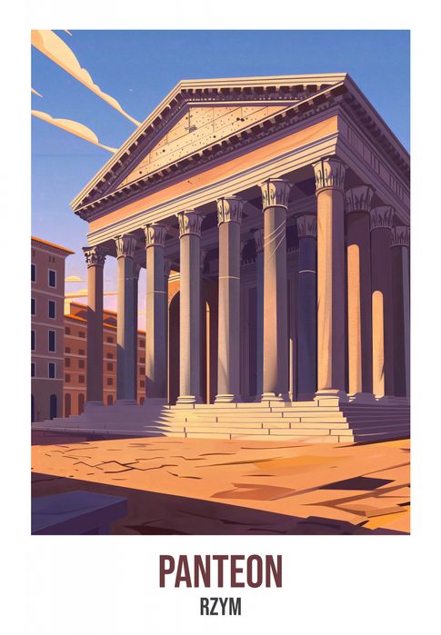 Plakat 68x98cm Panteon