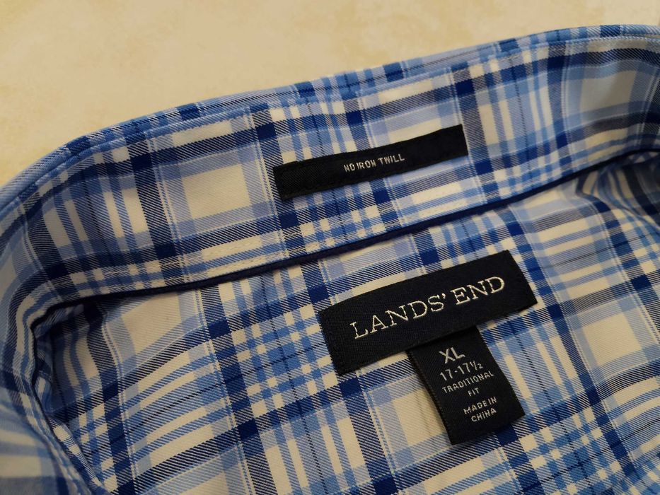 LANDS END USA - NOWA! Koszula Męska krótki rękaw rozmiar XXL
