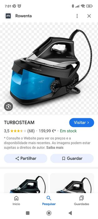 Ferro caldeira como novo