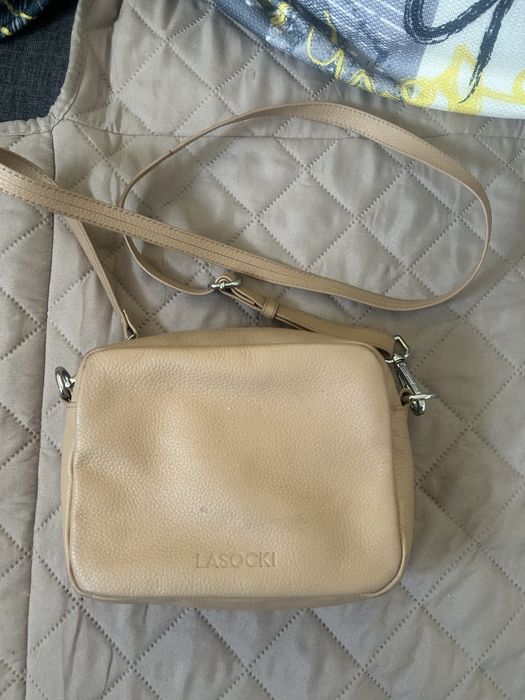 Torebka Lasocki skóra naturalna Beżowa