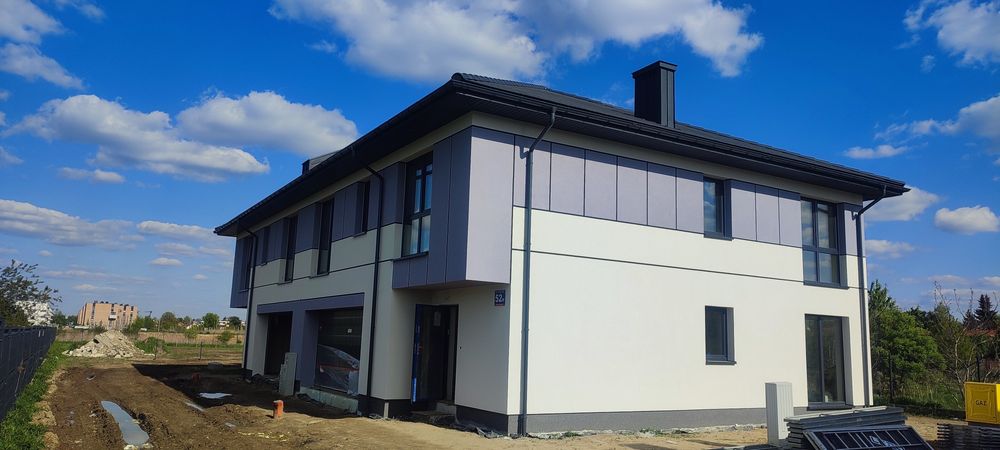 Elewacje, ocieplanie poddasza wełna mineralną, gips karton.