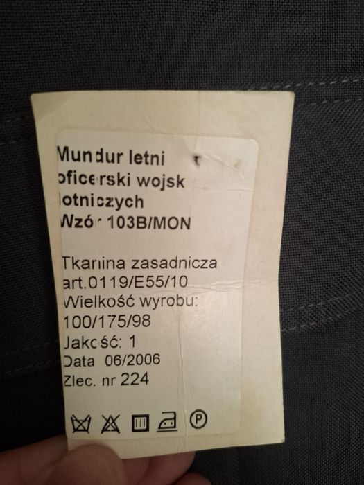 Mundur wyjściowy Sił Powietrznych.