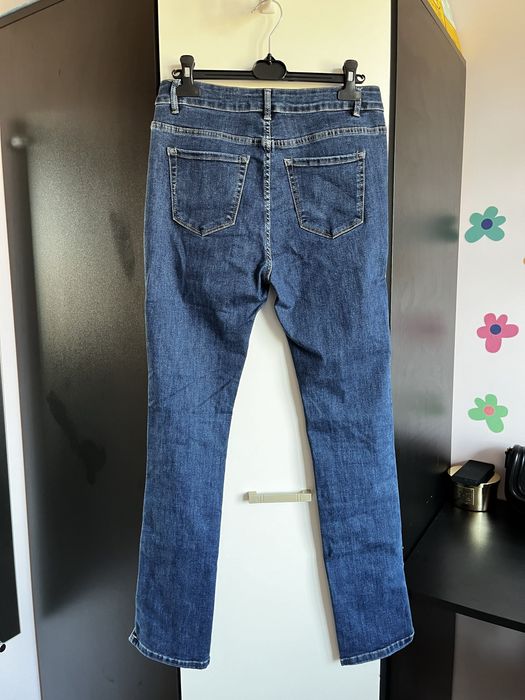 jeansy spodnie rurki rozdarcia 40