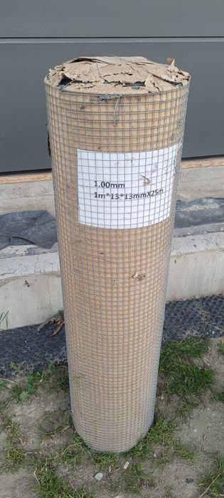 Siatka zgrzewana ocynkowana 13×13 mm | 1 m x 25 m | solidna