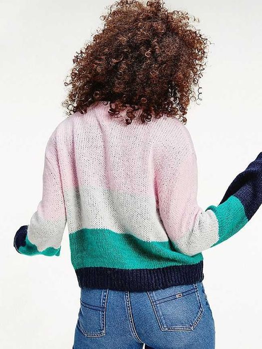 Джемпер tommy hilfiger tommy jeans женский многоцветный