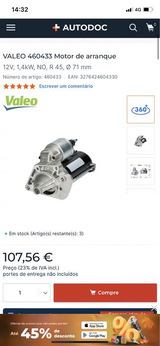 Motor de arranque renault dacia 1.5