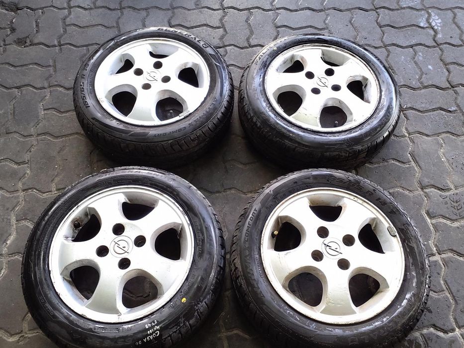 Jantes Opel R14 Com Pneus 165/65 Furação 4X100