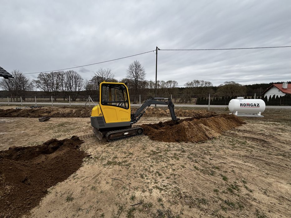 Usługi minikoparką /roboty ziemne