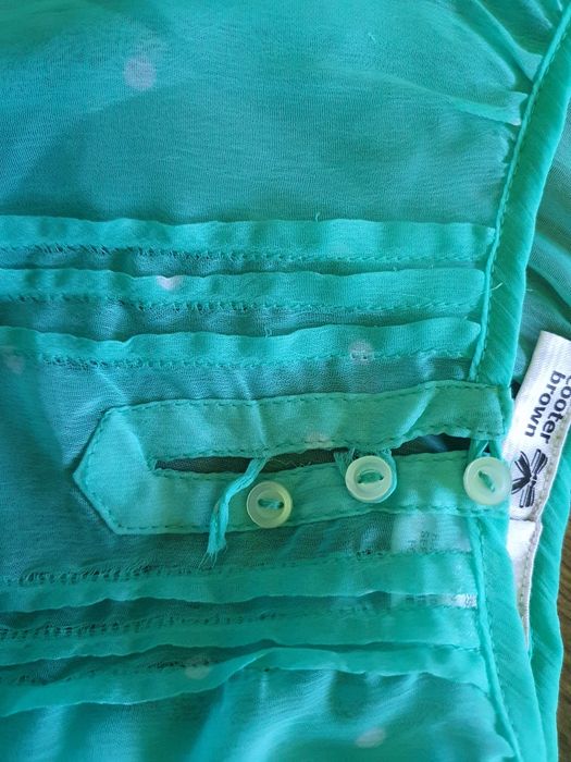 Dziecięca bluzka miętowa vintage