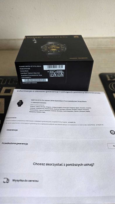 HUAWEI WATCH GT 6 PRO 46mm  Nowy NIEAKTYWOWANY gwar.prod.24M!Komplet
