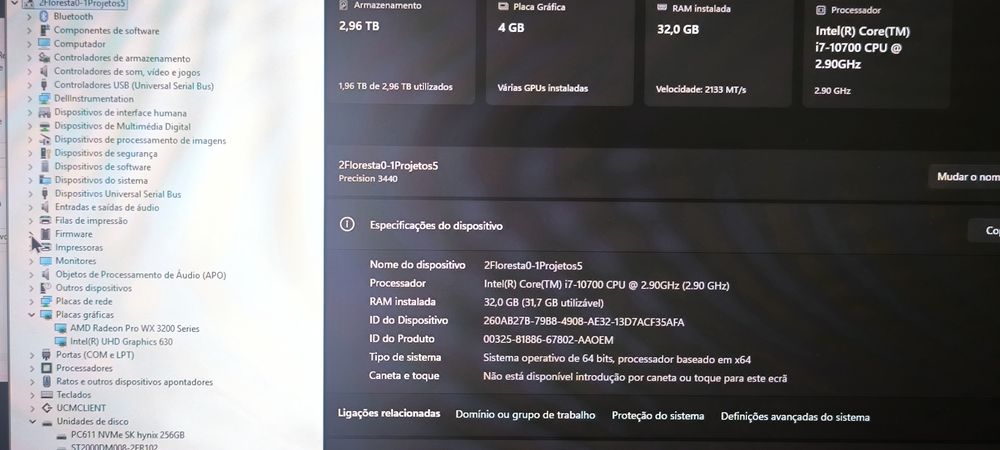 Dell Precision 3440 I7 10ª geração